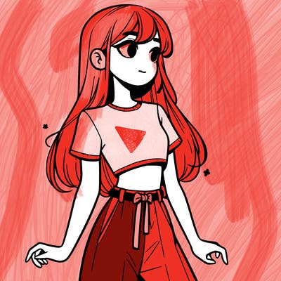 girl in a cute crop top