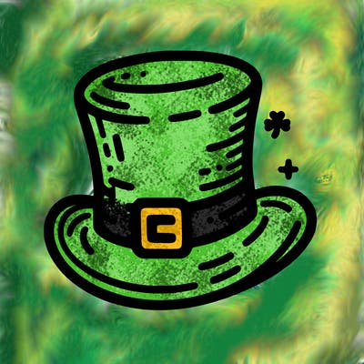 st patrick hat with thin lines