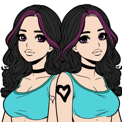 realistic twin sisters