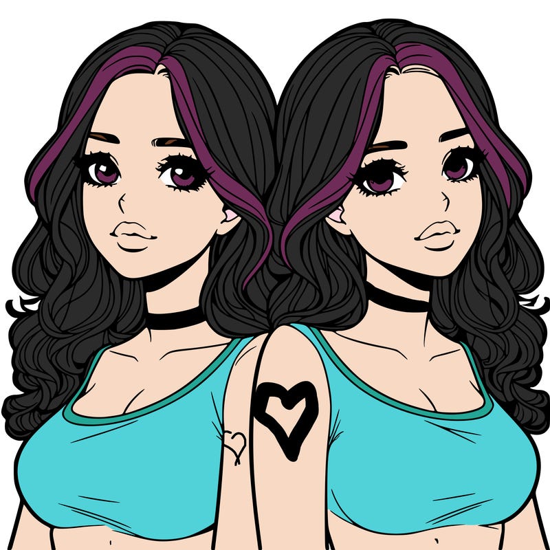 realistic twin sisters