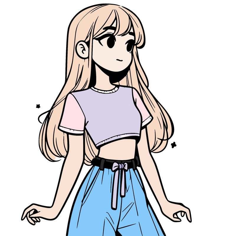 girl in a cute crop top