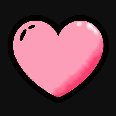 a blank heart