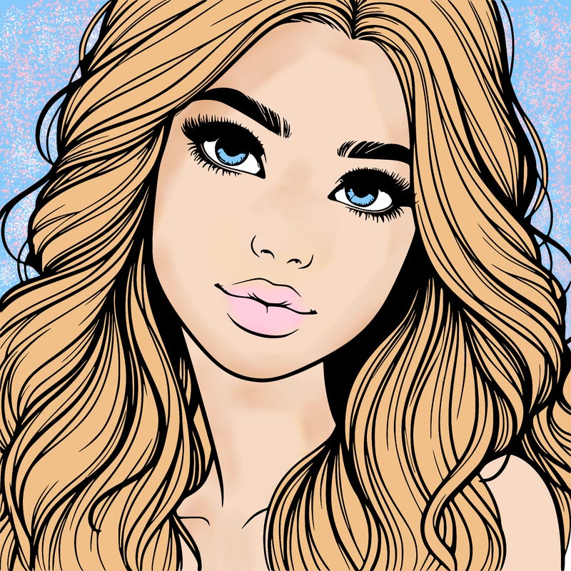 beautiful realistic girl