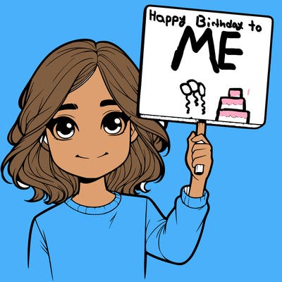 realistic girl holding up a sign