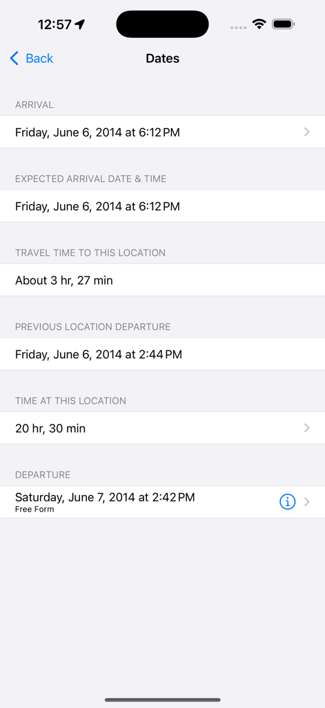 Road Trip Planner™ - Detailed road trip itinerary dates and travel times