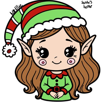 christmas elf girl