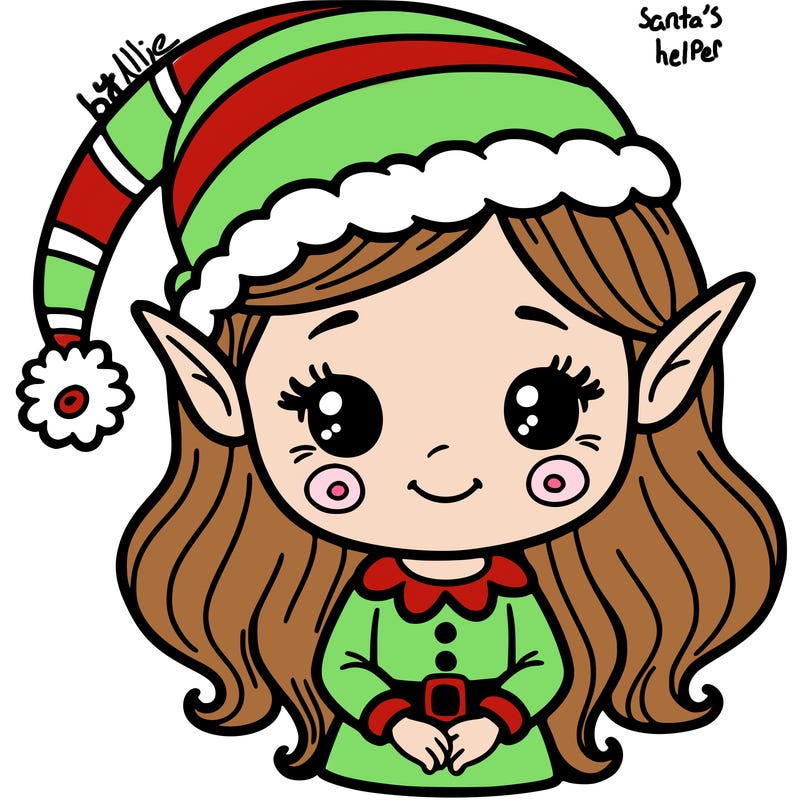 christmas elf girl
