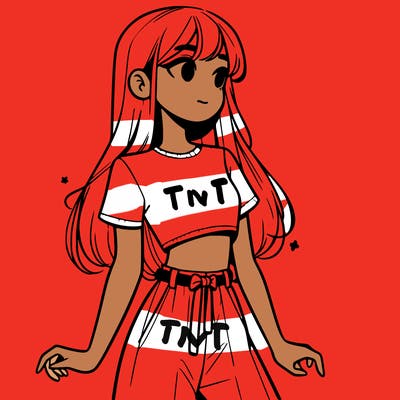 girl in a cute crop top