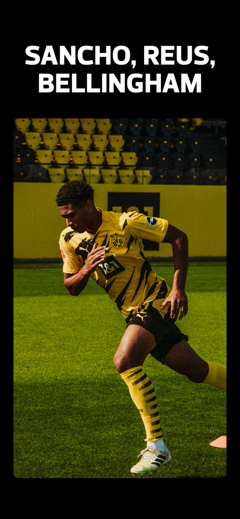 box-to-box: Soccer Training - Jogador de futebol profissional Jude Bellingham realizando um treino em uniforme do Borussia Dortmund.