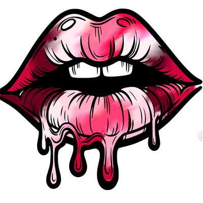 lips that look realistic and drip