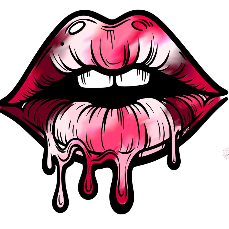 lips that look realistic and drip
