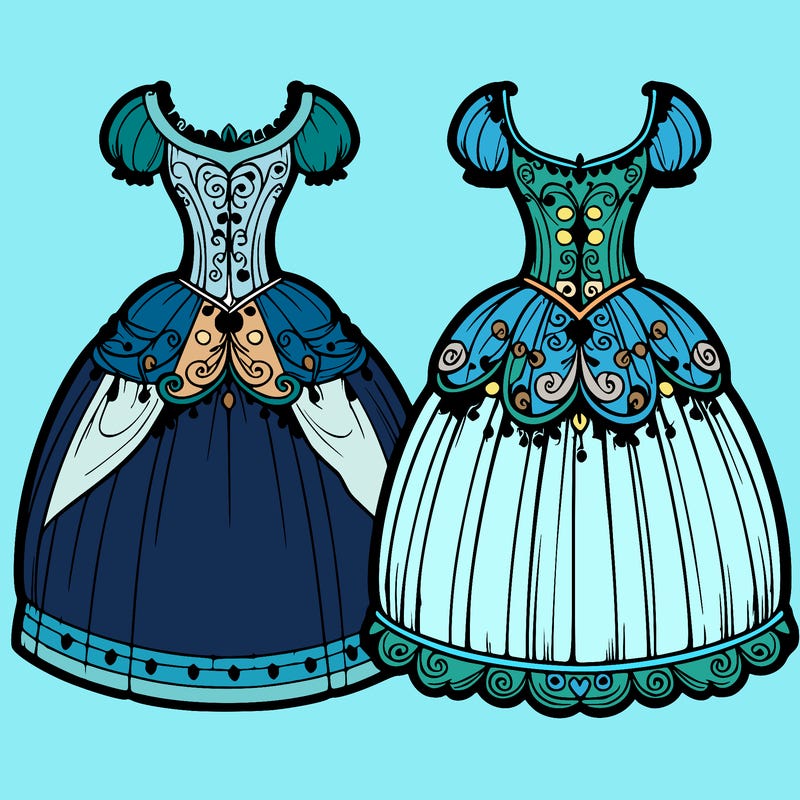 elegant princess dress