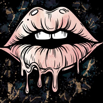 lips that look realistic and drip