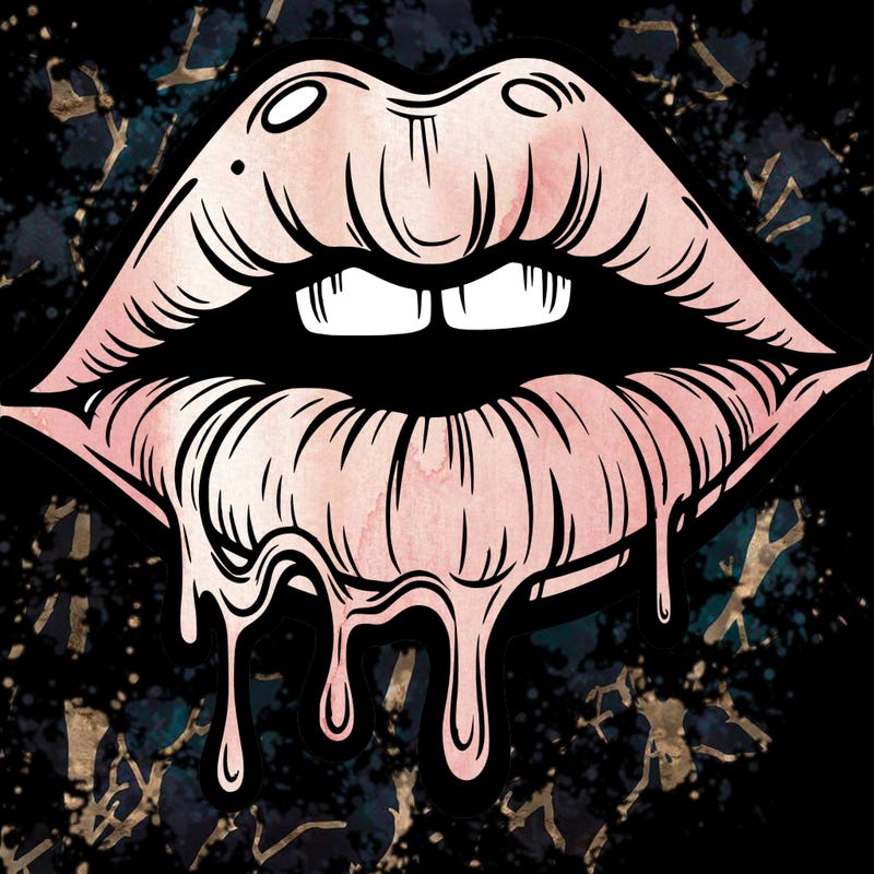 lips that look realistic and drip