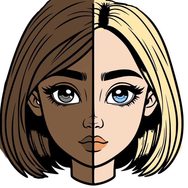 realistic girl split