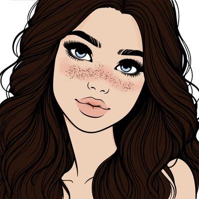 beautiful realistic girl