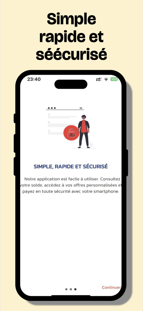 PARK N SHOPアプリのインターフェース、シンプル、高速、安全なロイヤルティクレジット管理を表示