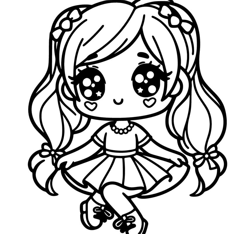 cute animated girl