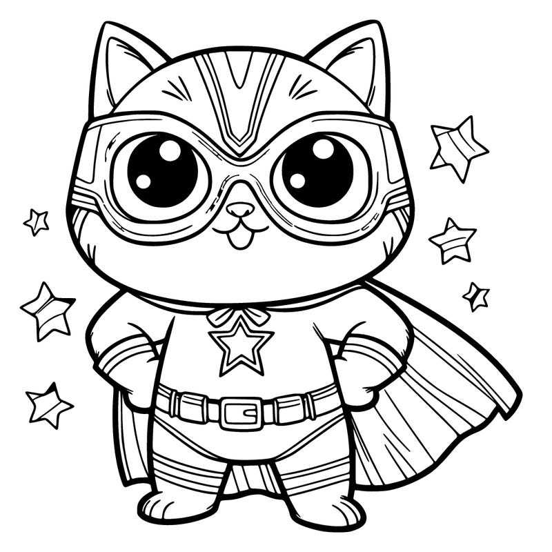 superhero cat