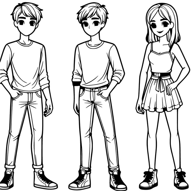 realistic drawing of a full body person