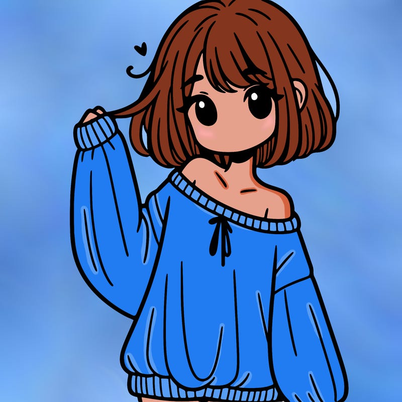 girl in baggy sweater hanging off her shoulder