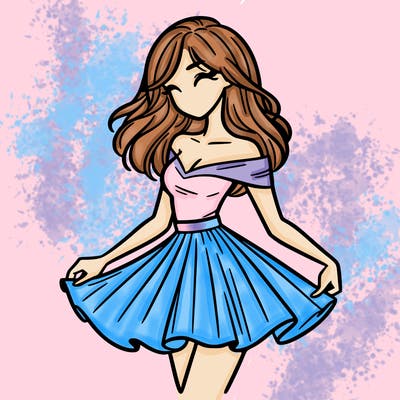 woman in skirt
