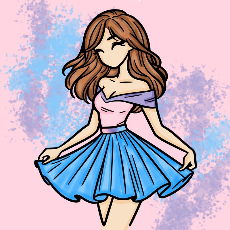 woman in skirt