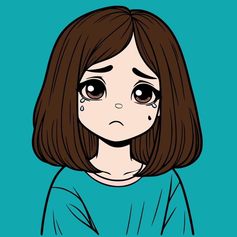 realistic sad girl