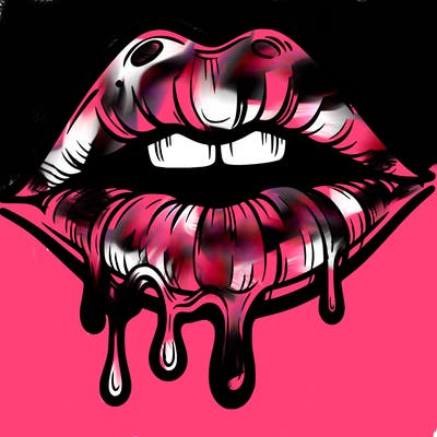 lips that look realistic and drip