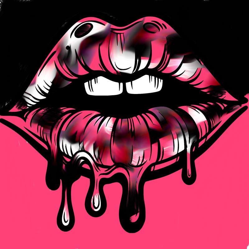 lips that look realistic and drip