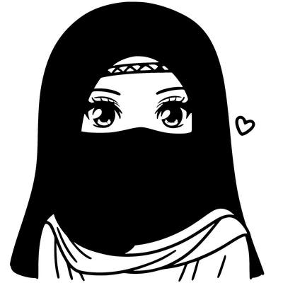 muslim girl with niqab