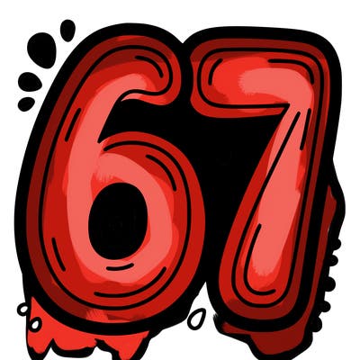 the number 67
