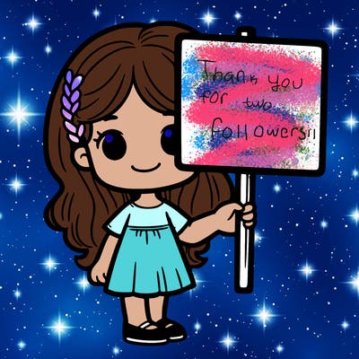 girl with white sign