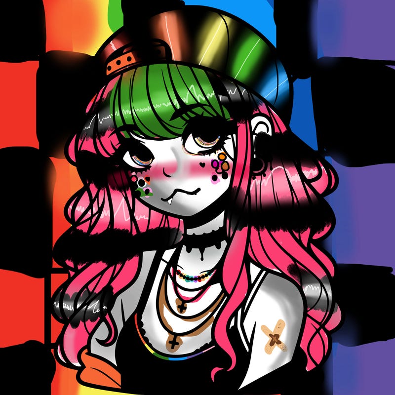 scene girl aesthetic