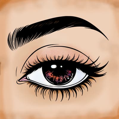 eye closed realistic