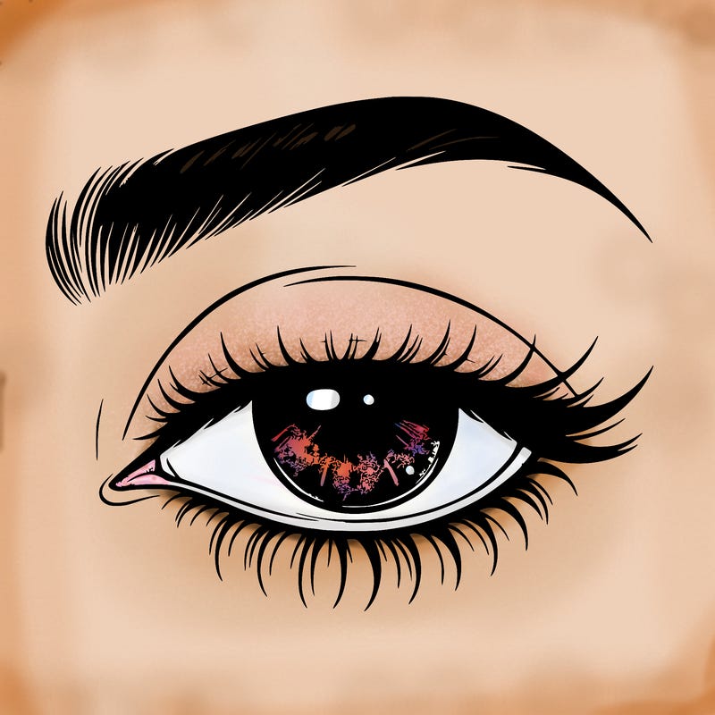 eye closed realistic