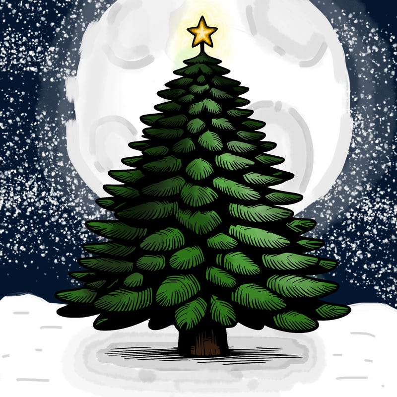 -realistic christmas tree