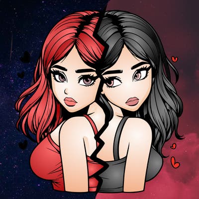 realistic girl split