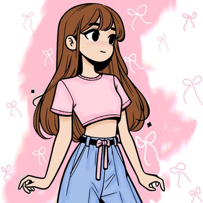 girl in a cute crop top