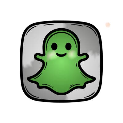 realistic snapchat logo