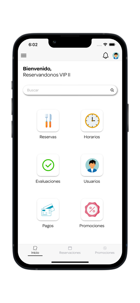 Reservándonos Partners - Mobile dashboard of the Reservandonos Partners app showing restaurant management features