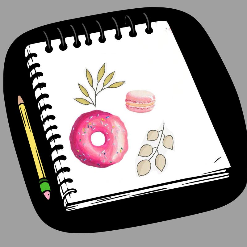 a blank sketch pad