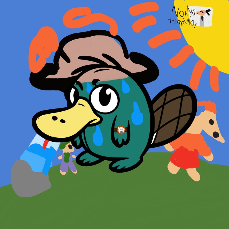 perry the platypus from phineas and ferb