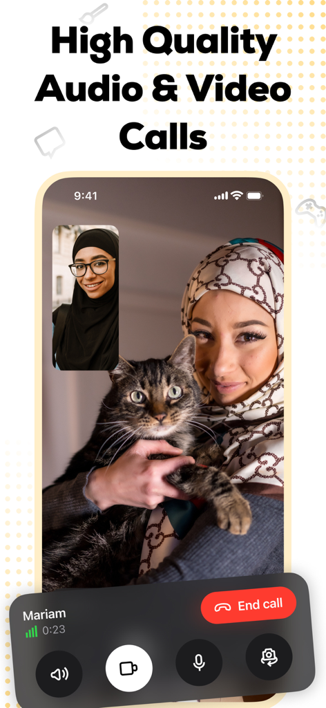 Tawasal SuperApp - High quality audio and video calls feature on Tawasal SuperApp
