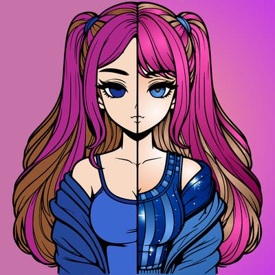 realistic girl split