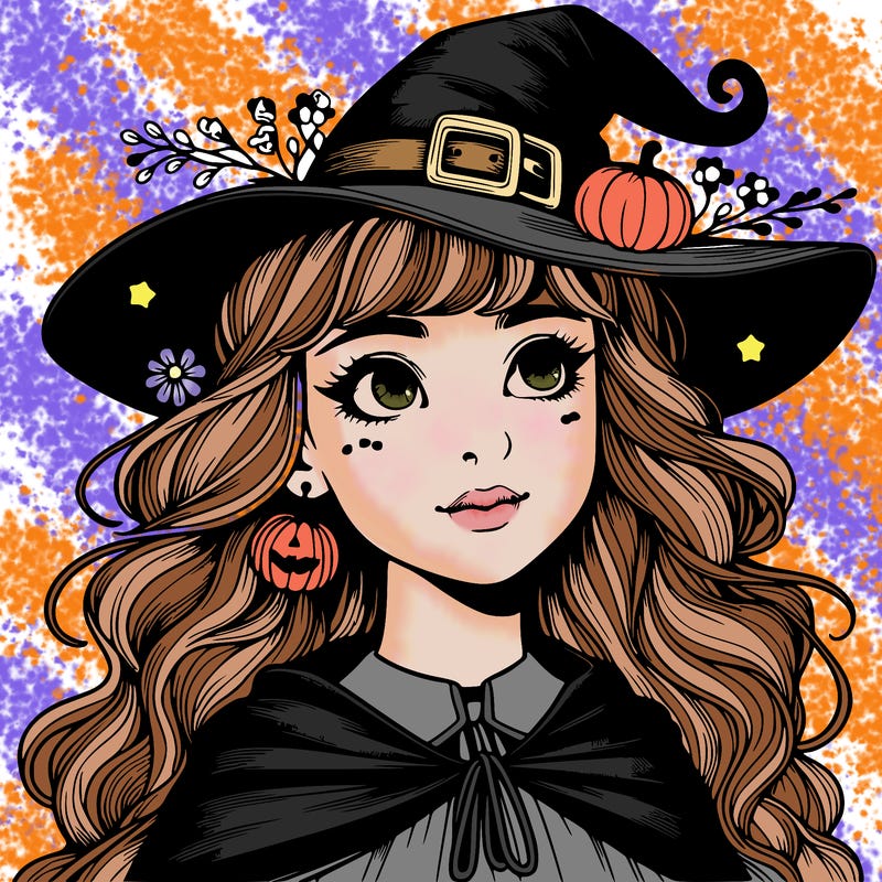 halloween realistic girl