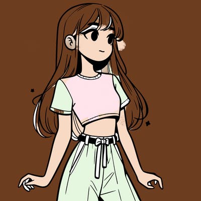 girl in a cute crop top