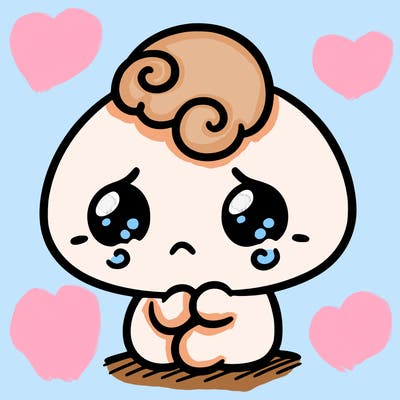 sad cute