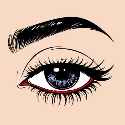 eye closed realistic