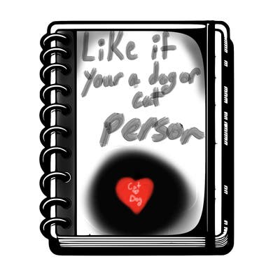 blank, realistic notebook